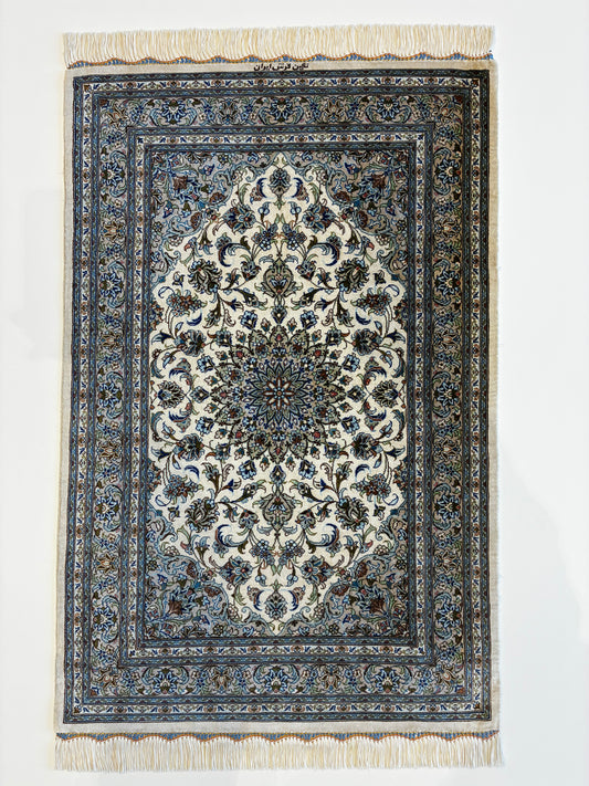 【千葉店】カシャーンシルク ネギン工房 92cm x 58cm NT13856