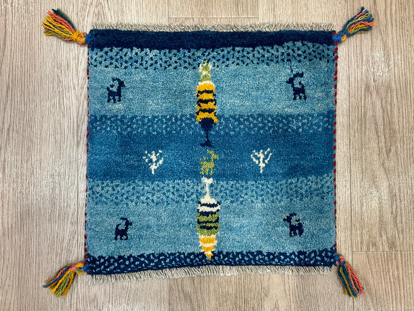 ギャッベ 41cm x 39cm AJ29510