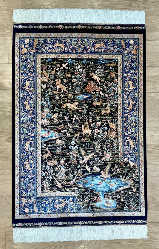 ペルシャンシルク 120cm x 80cm PS9662