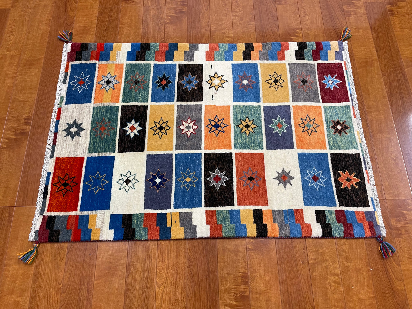 【オンライン限定】カシュクリギャッベ 117cm x 84cm RJ12423