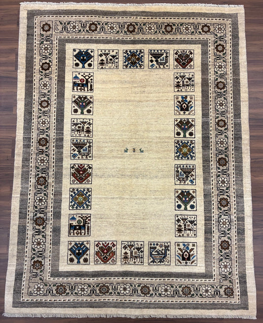 【千葉店】カシュクリギャッベ 208cm x 158cm RJ14755