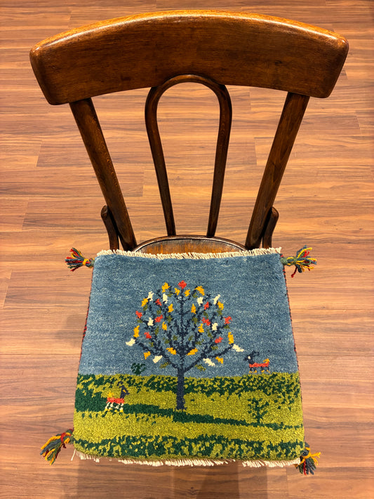 【千葉店】ギャッベ 43cm x 39cm Z3547