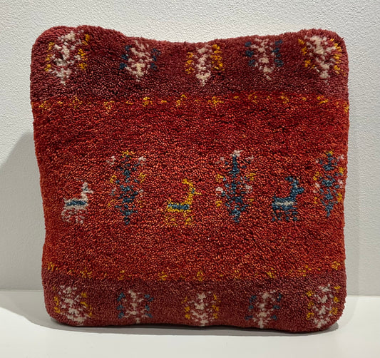 【福岡店】ギャッベクッション 41cm x 40cm Z2885