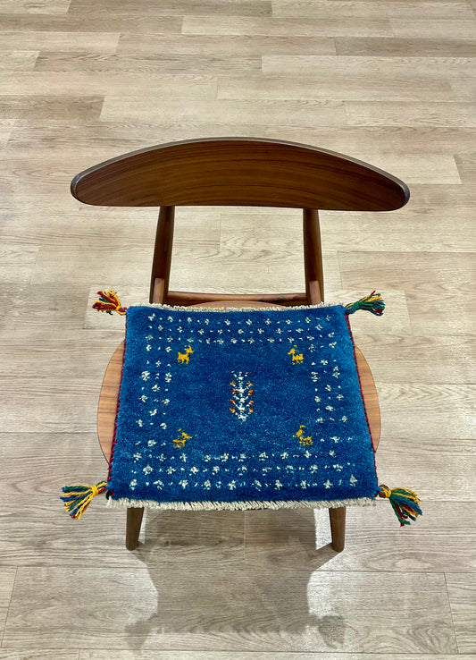 【福岡店】ギャッベ 42cm x 37cm Z3192
