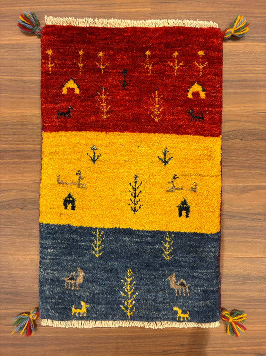【千葉店】ギャッベ 61cm x 38cm NN19791