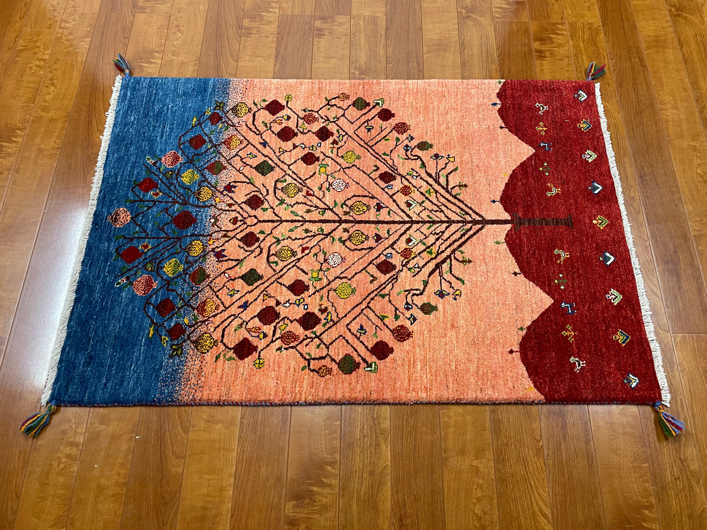 【オンライン限定】カシュクリギャッベ 126cm x 85cm RJ12216