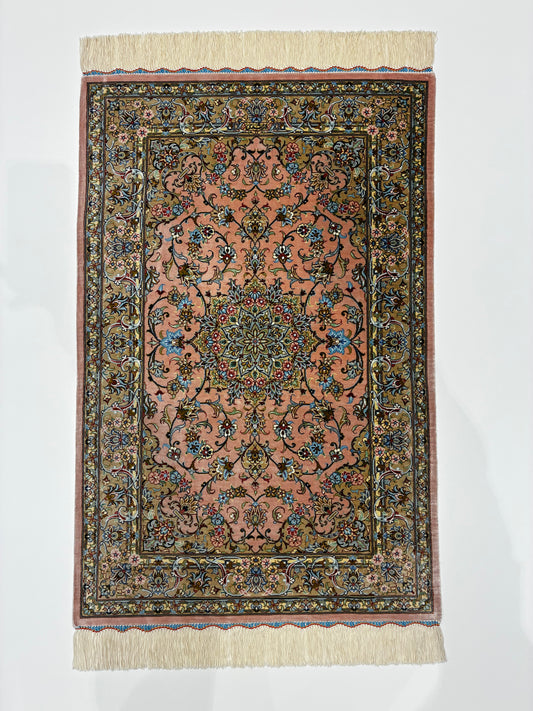 【千葉店】カシャーンシルク アルシャディ工房 93cm x 58cm PS6820