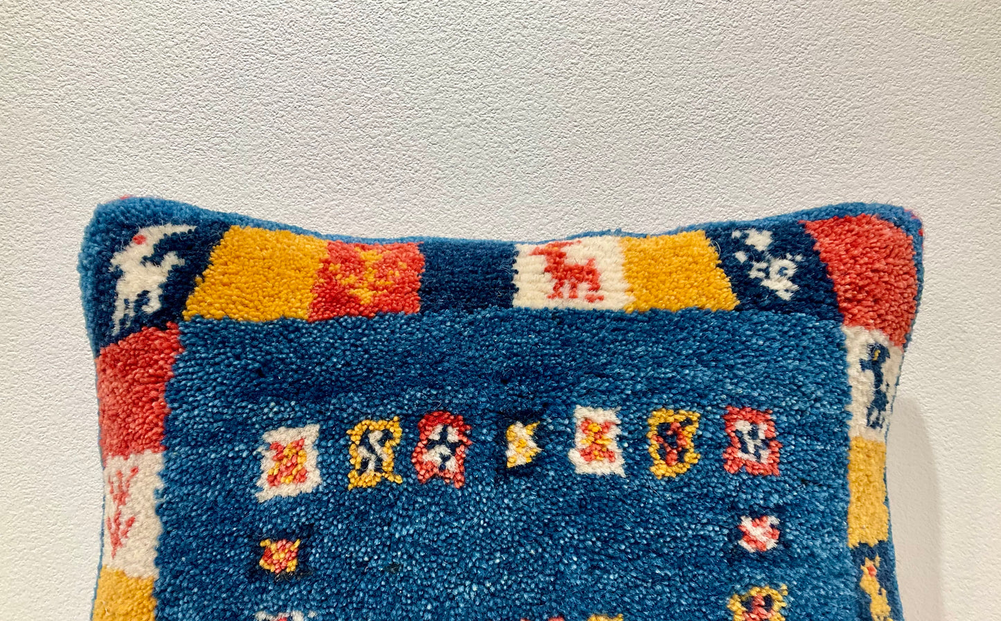 ギャッベクッション 39cm x 38cm AJ14824