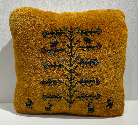 【福岡店】ギャッベクッション 43cm x 41cm Z2890