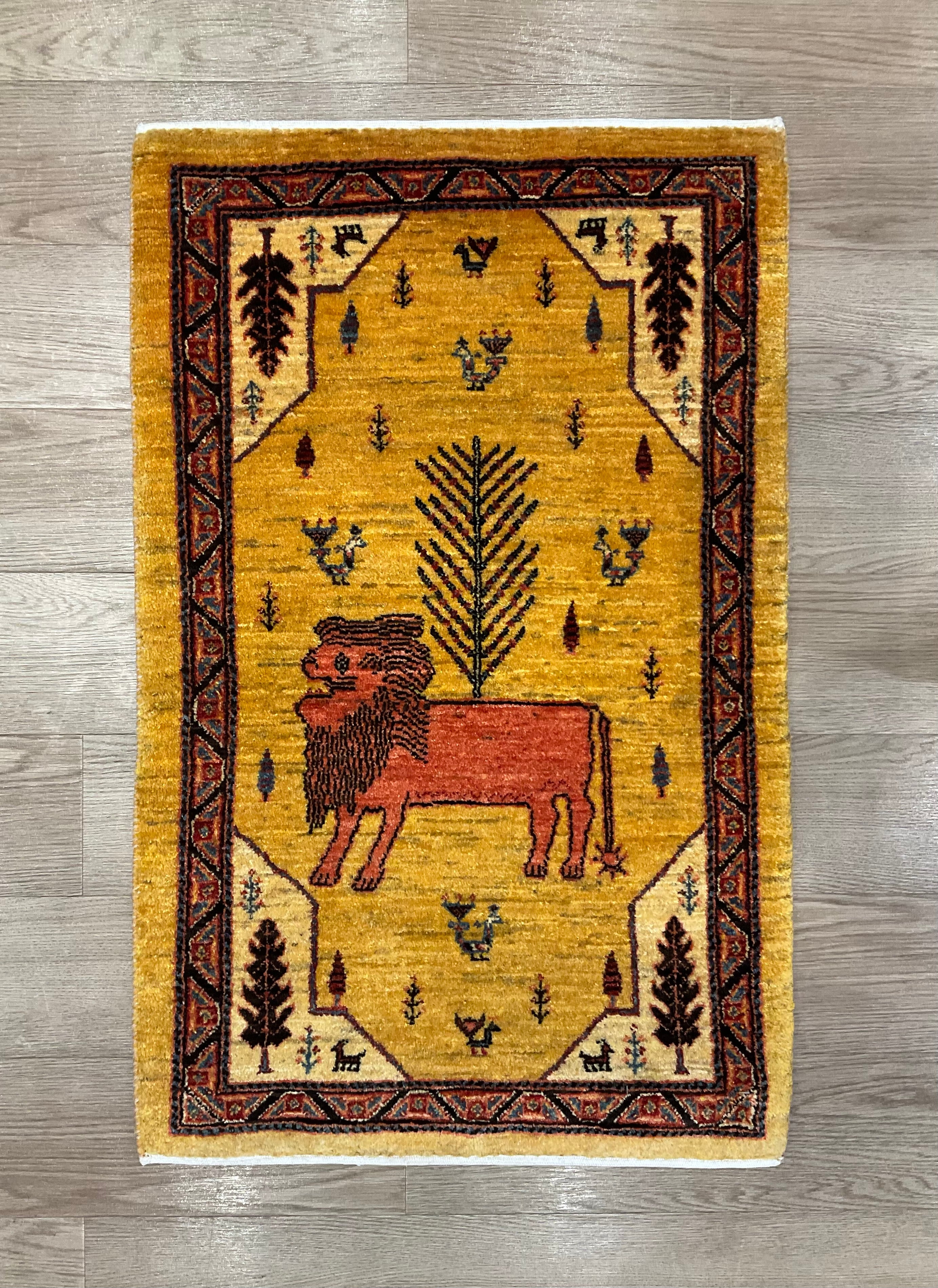 カシュクリギャッベ 97cm x61cm RJ16093 – ペルシャ絨毯専門店