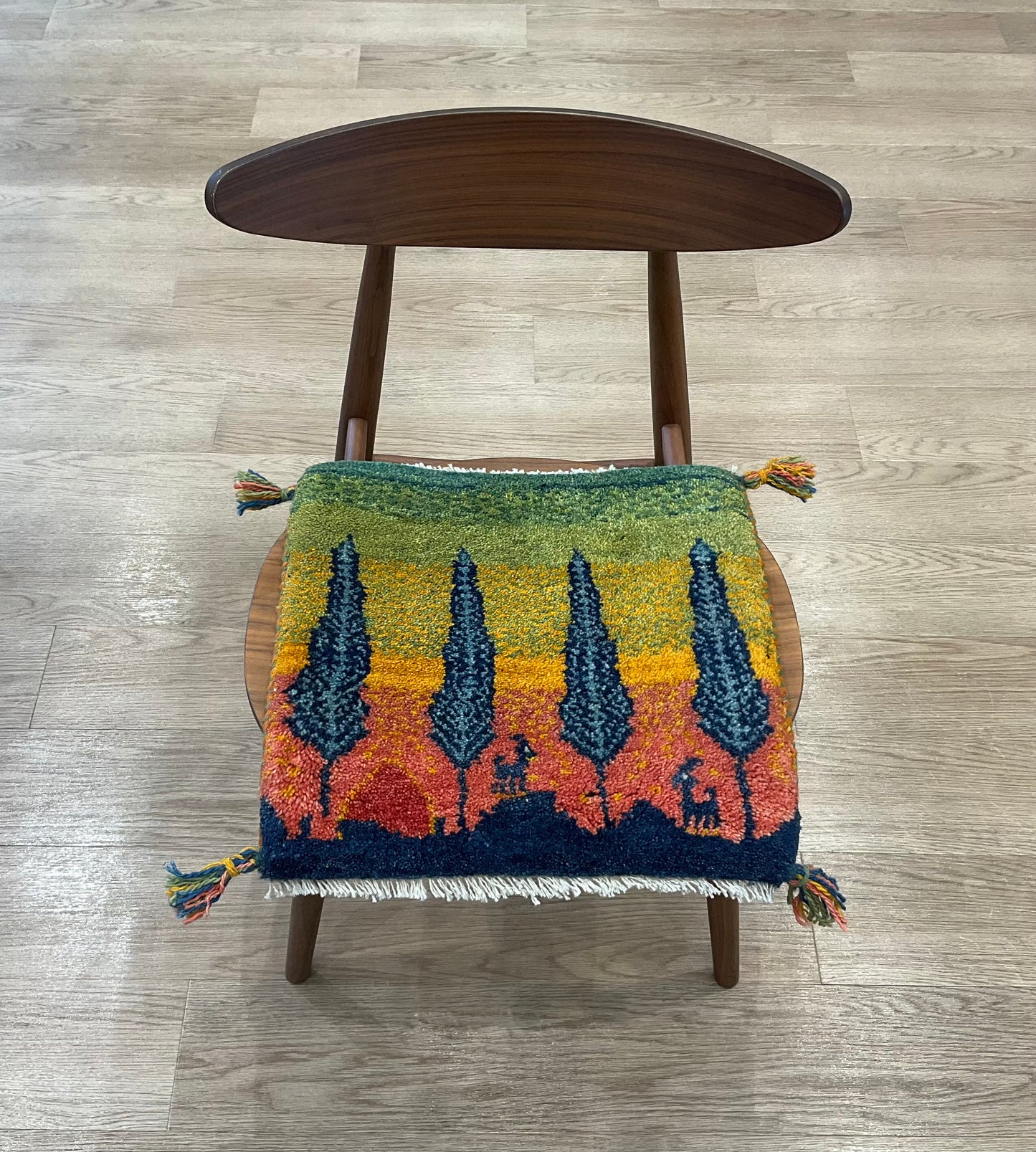 ギャッベ 43cm x 43cm T6052