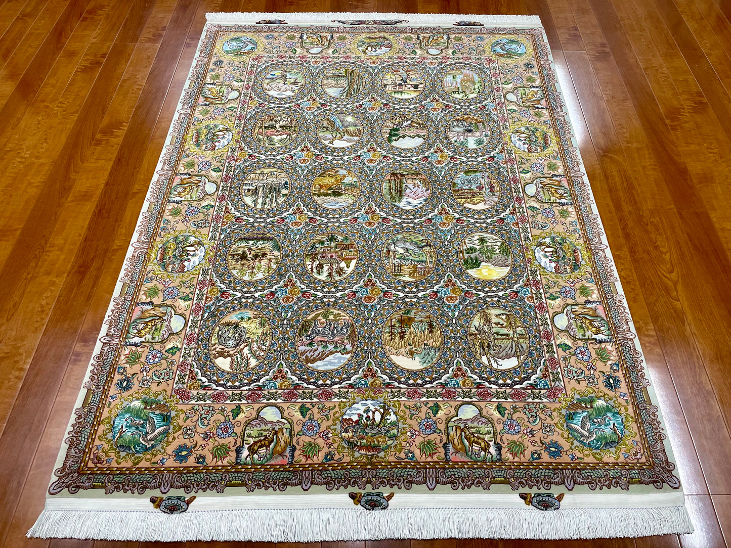 【オンライン限定】タブリーズ(70ラージ) サーレヒ工房 210cm x 150cm JM504