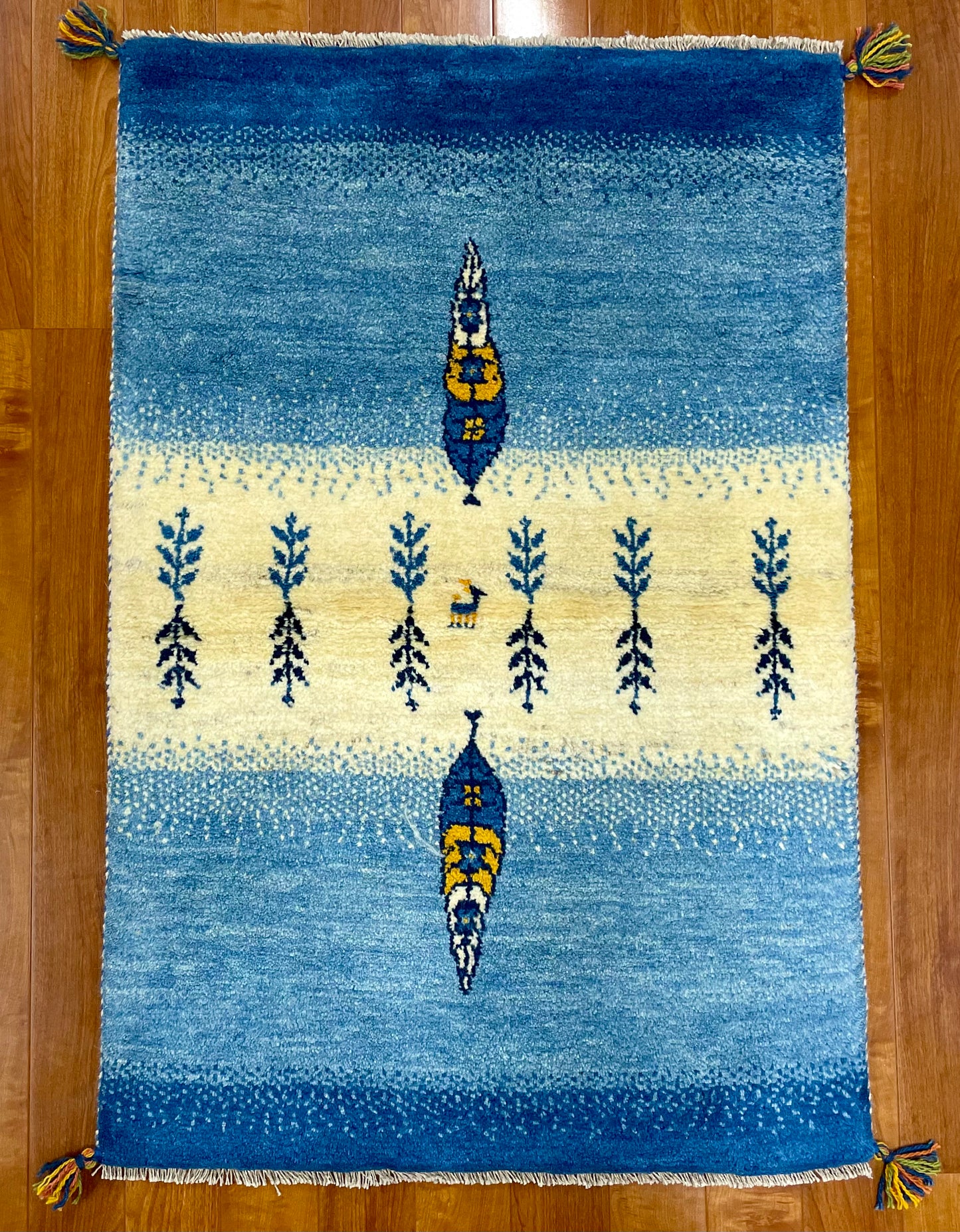 【オンライン限定】ギャッベ 120cm x 83cm RJ7122