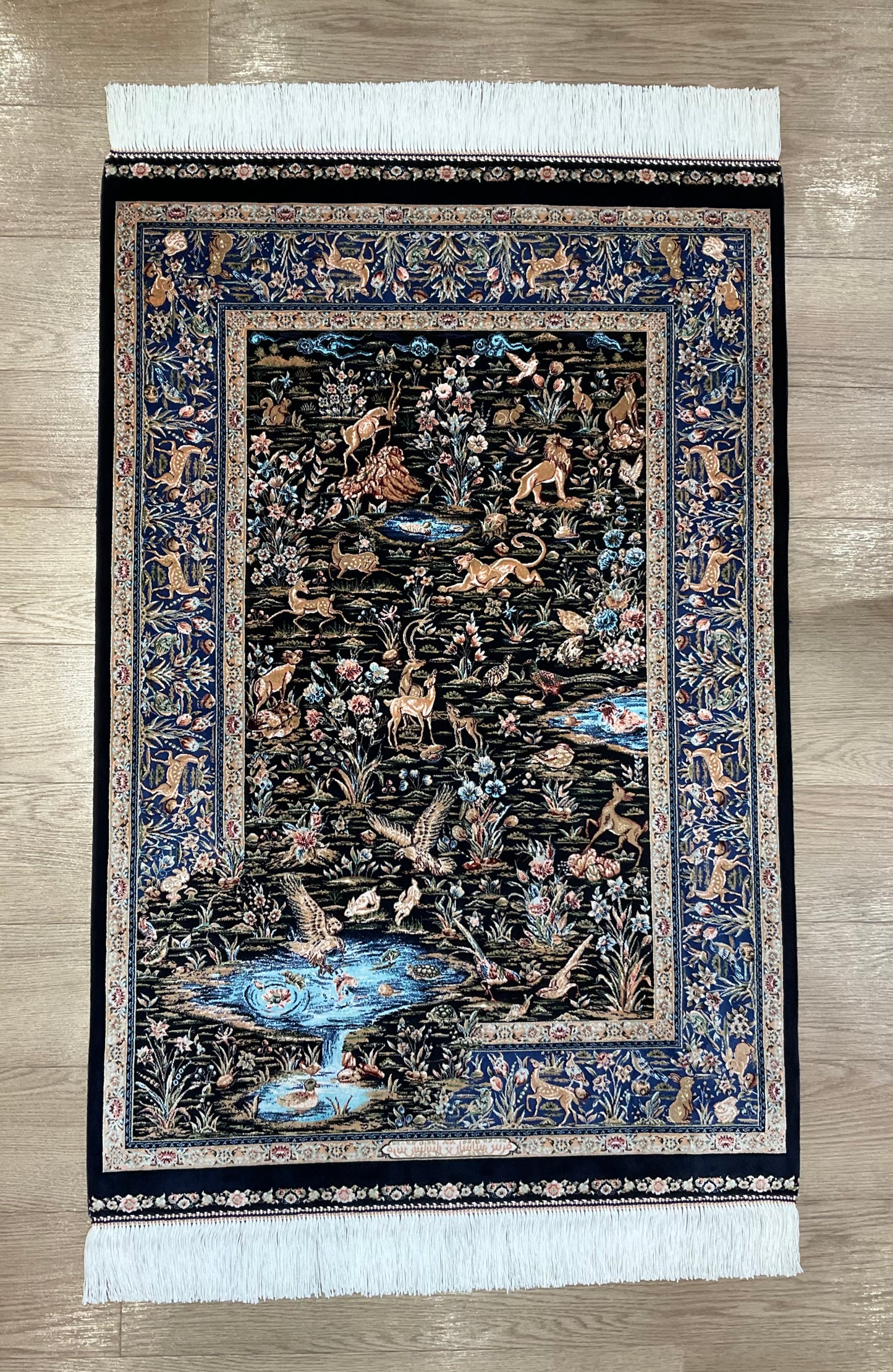ペルシャンシルク 120cm x 80cm PS9663