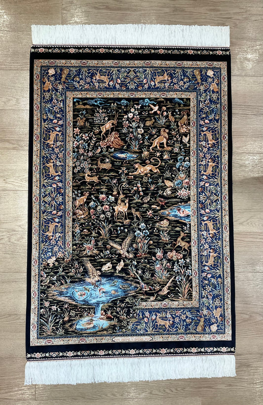 ペルシャンシルク 120cm x 80cm PS9663