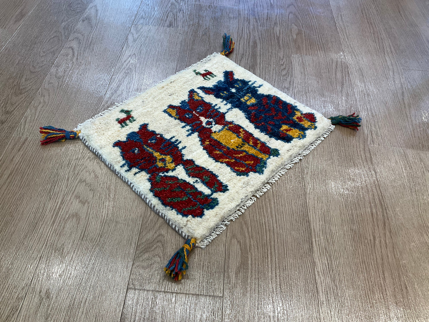 ギャッベ 44cm x 37cm T9061
