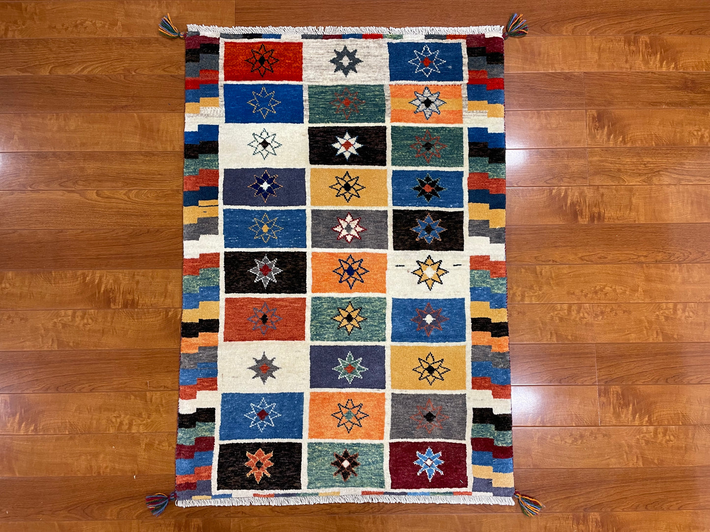 【オンライン限定】カシュクリギャッベ 117cm x 84cm RJ12423