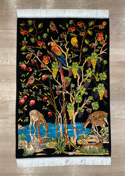 ペルシャンシルク 120cm x 80cm PS10493