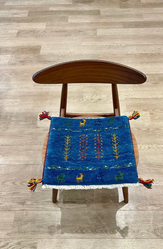【福岡店】ギャッベ 44cm x 39cm Z3313