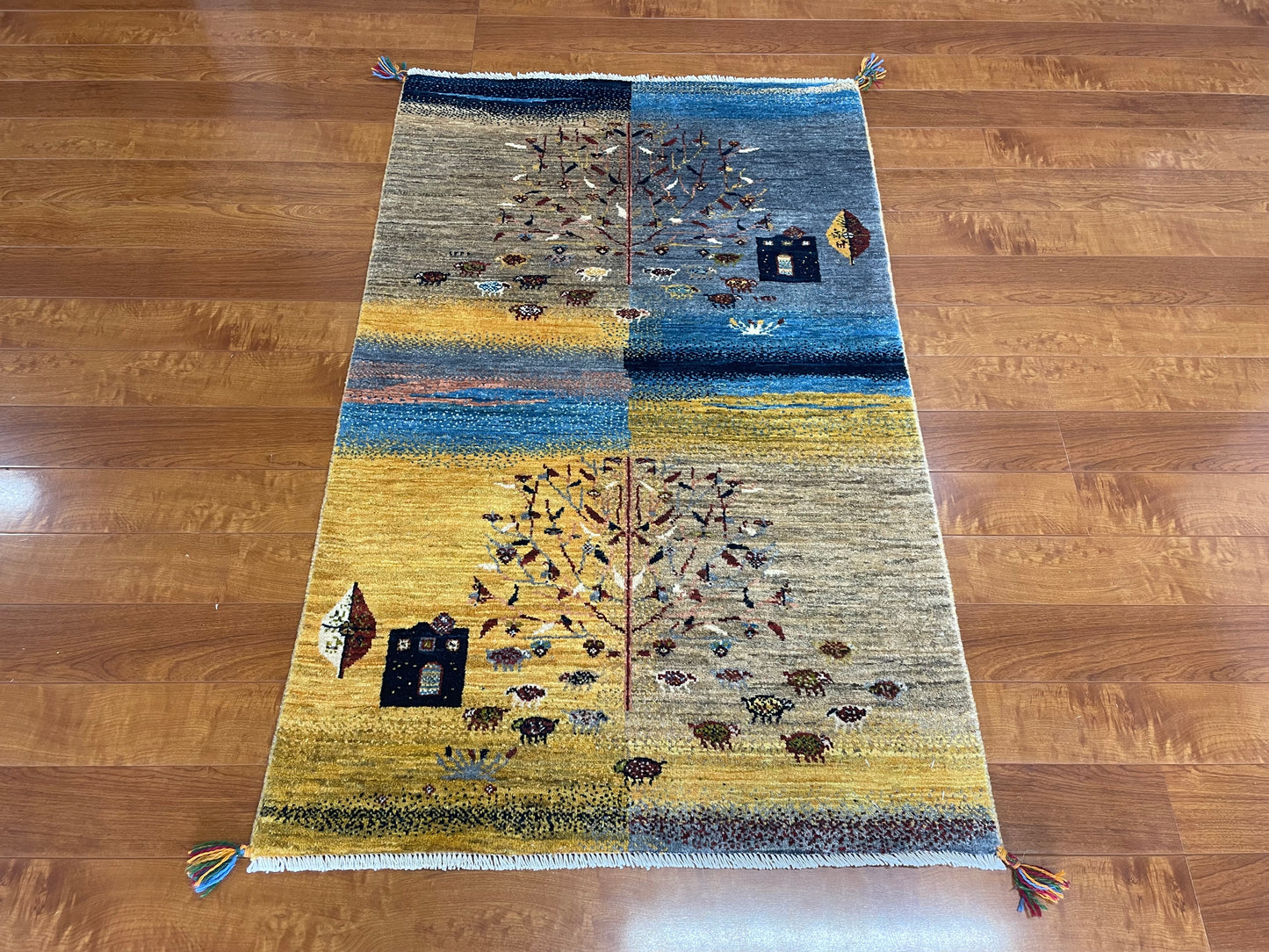 【オンライン限定】カシュクリギャッベ 133cm x 84cm RJ13010