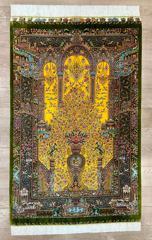 クム モハンマド工房 155cm x 100cm NT11115