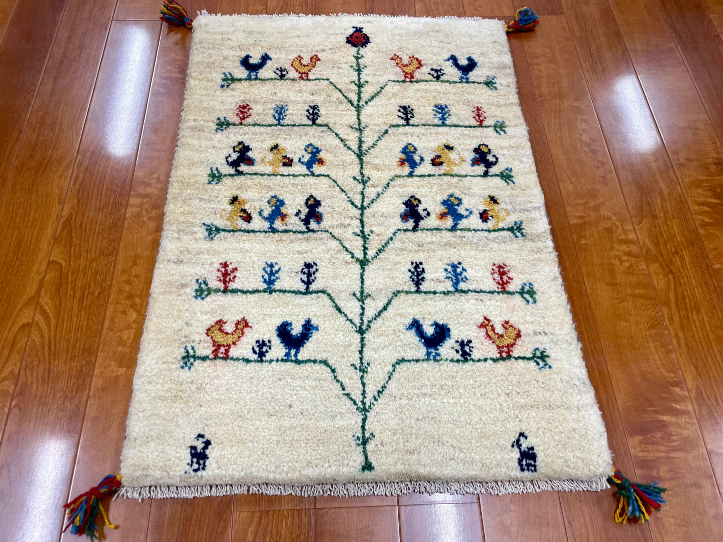 【オンライン限定】ギャッベ 88cm x 63cm RJ13802