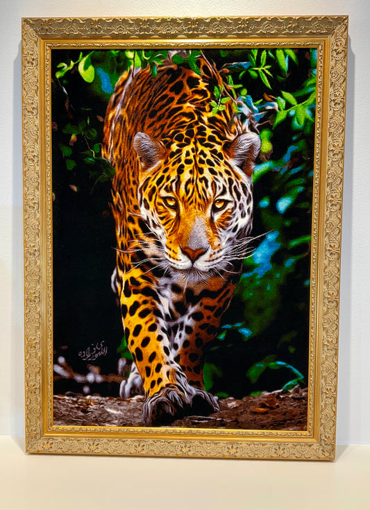 【額装】タブリーズ (豹)アラベルディ工房 92cm x 67cm PS8573