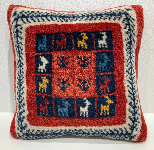 ギャッベクッション 38cm x 38cm AJ14613