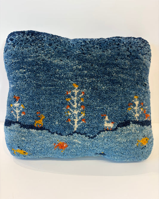 【千葉店】ギャッベクッション 45cm x 50cm Z2865