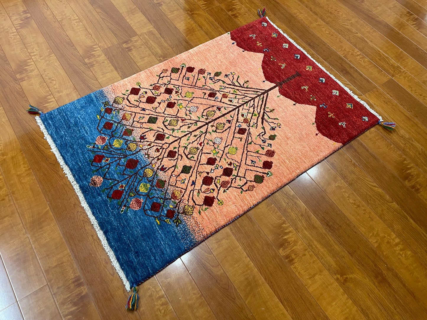 【オンライン限定】カシュクリギャッベ 126cm x 85cm RJ12216