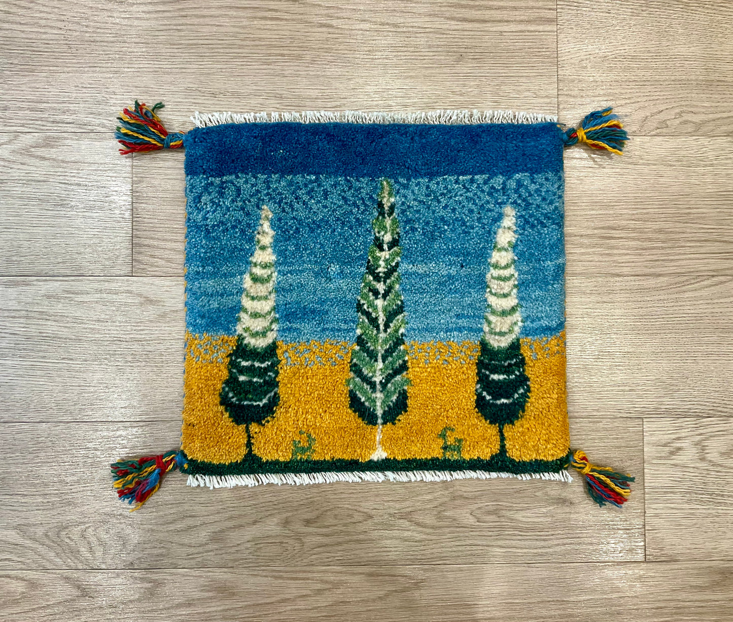 ギャッベ 40cm x 37cm T8303