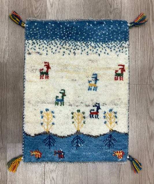 ギャッベ 56cm x 42cm NN18089