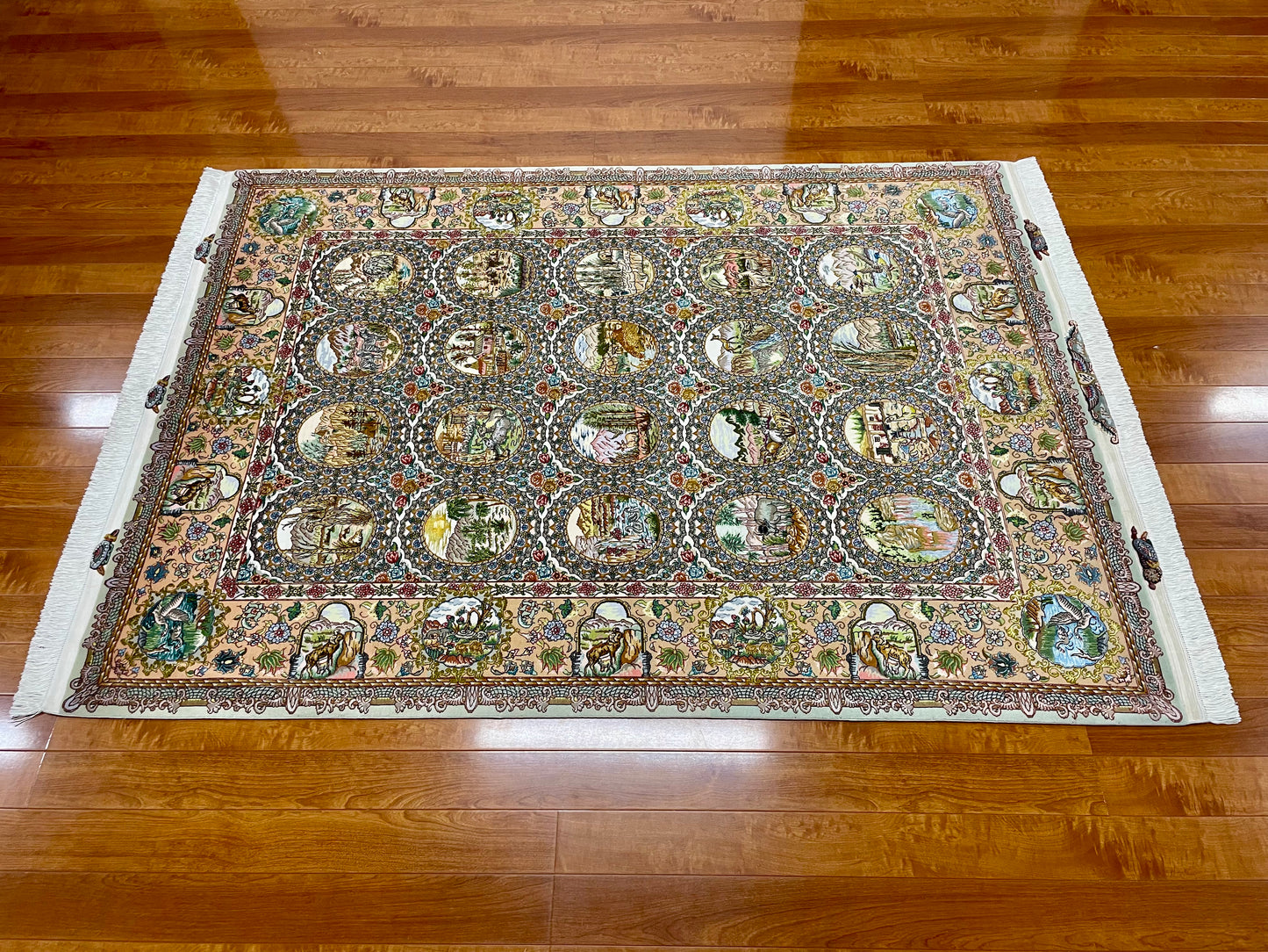 【オンライン限定】タブリーズ(70ラージ) サーレヒ工房 210cm x 150cm JM504