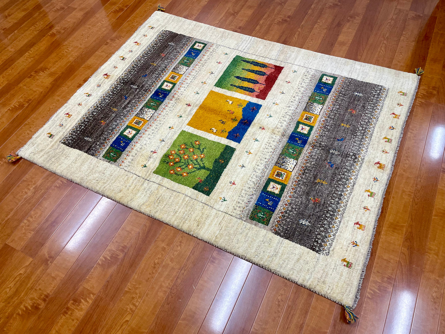 【オンライン限定】ギャッベ 200cm x 157cm RJ3882