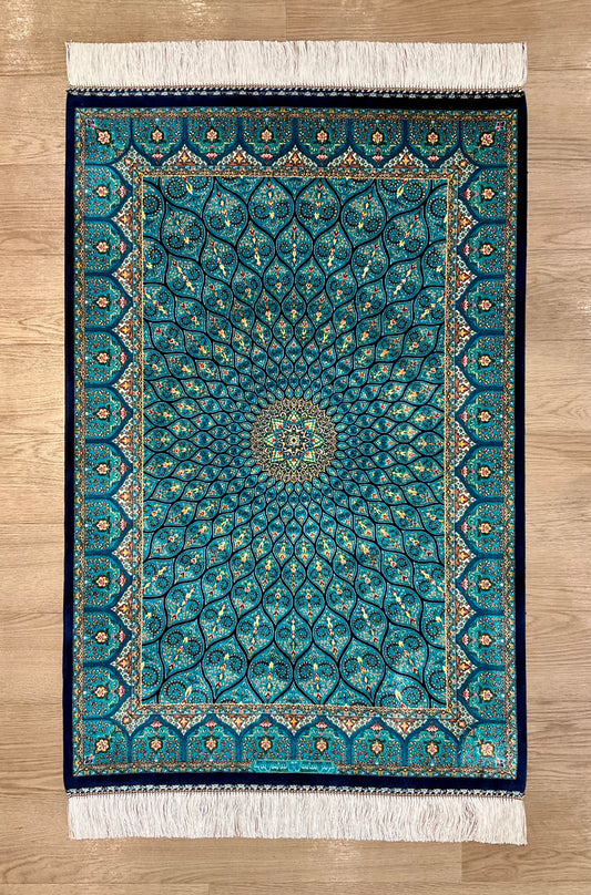 ペルシャンシルク 120cm x 80cm PS10690