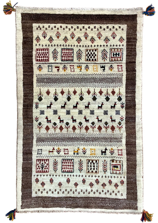 【オンライン限定】ギャッベ アマレバフト 120cm x 75cm RJ2503