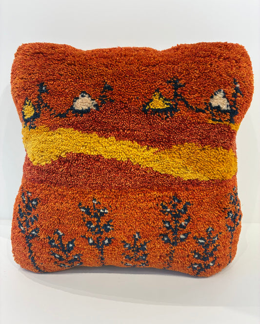【千葉店】ギャッベクッション 47cm x 50cm Z2899