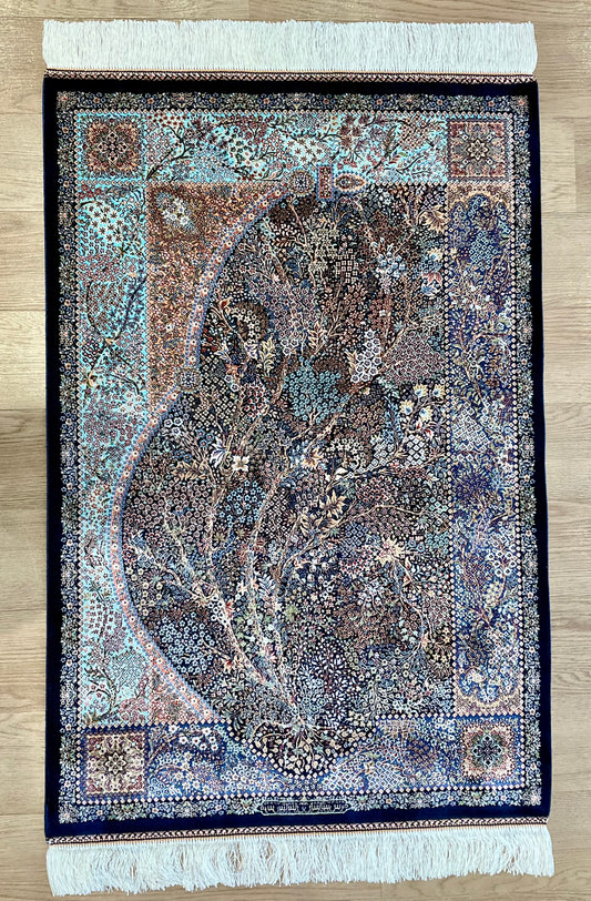 ペルシャンシルク 120cm x 80cm PS9757