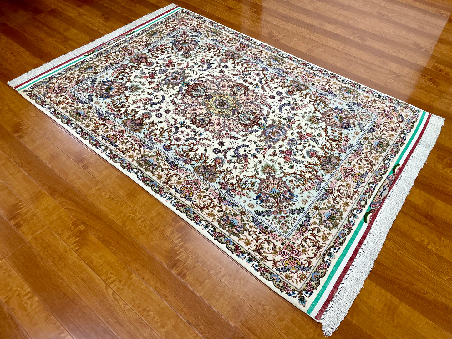 【オンライン限定】タブリーズ バーゲル・ハシェムザーデ工房 210cm x 152cm TS14796