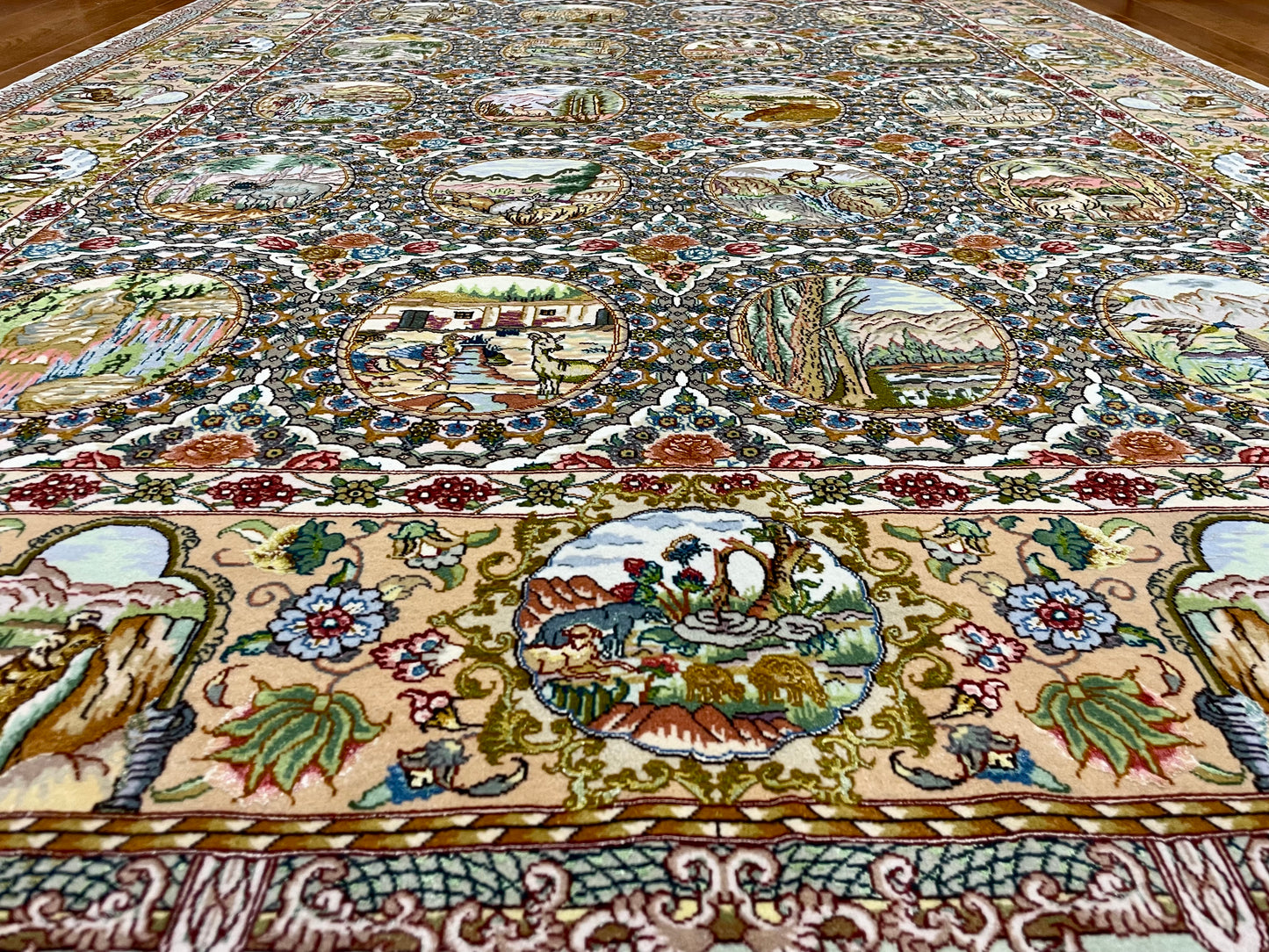 【オンライン限定】タブリーズ(70ラージ) サーレヒ工房 210cm x 150cm JM504