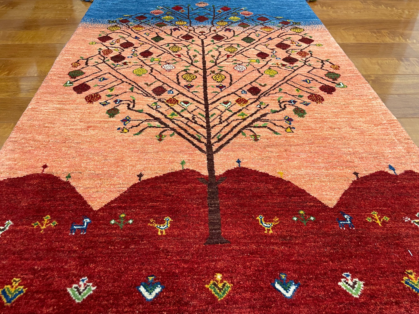 【オンライン限定】カシュクリギャッベ 126cm x 85cm RJ12216