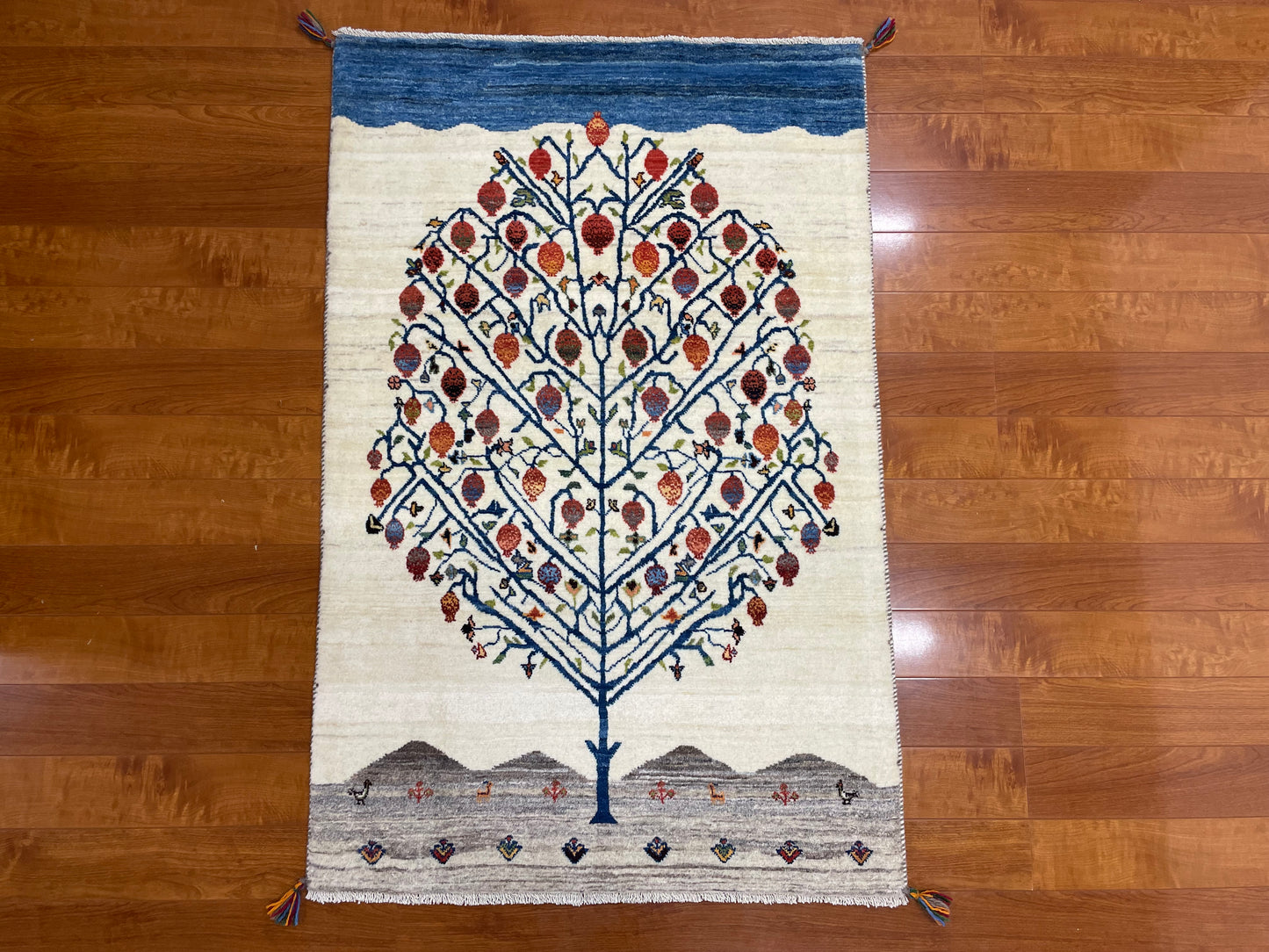 【オンライン限定】カシュクリギャッベ 134cm x 88cm RJ13316