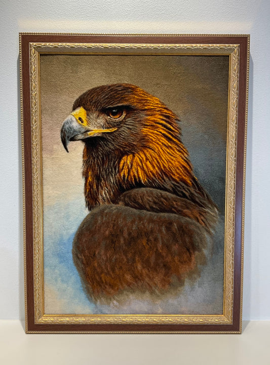 【額装】タブリーズ (イヌワシ) 75cm x 56cm PS8582