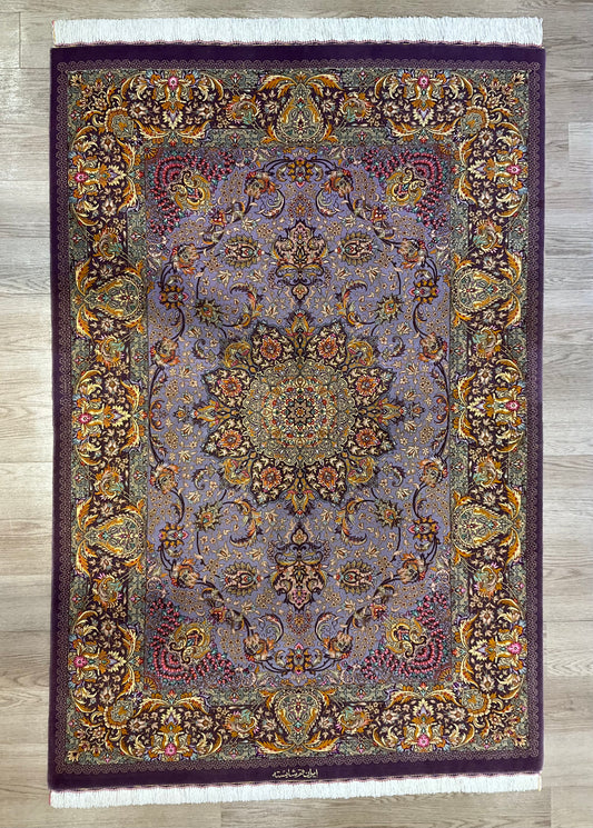 クム ウール シャーイエステ工房 201cm x 136cm NT7468