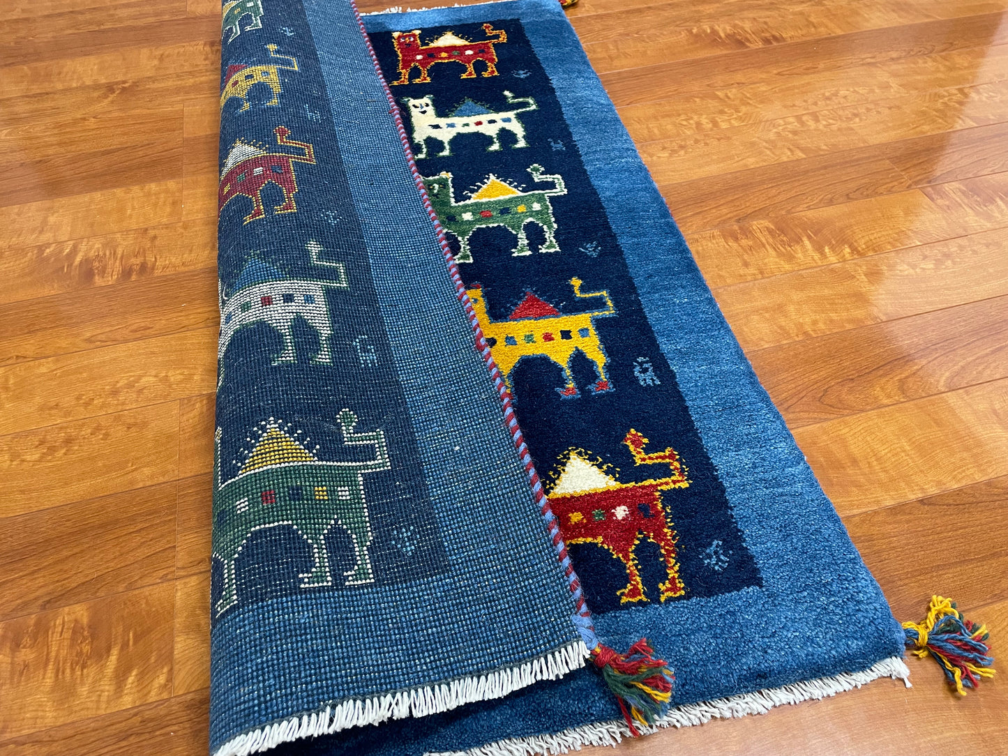 【オンライン限定】ギャッベ 122cm x 85cm RJ12774