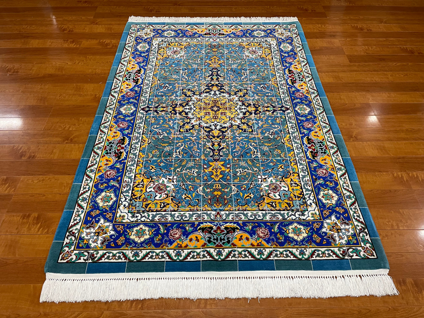 【オンライン限定】イスファハン シャッシャハーニ工房 192cm x 130cm A22591