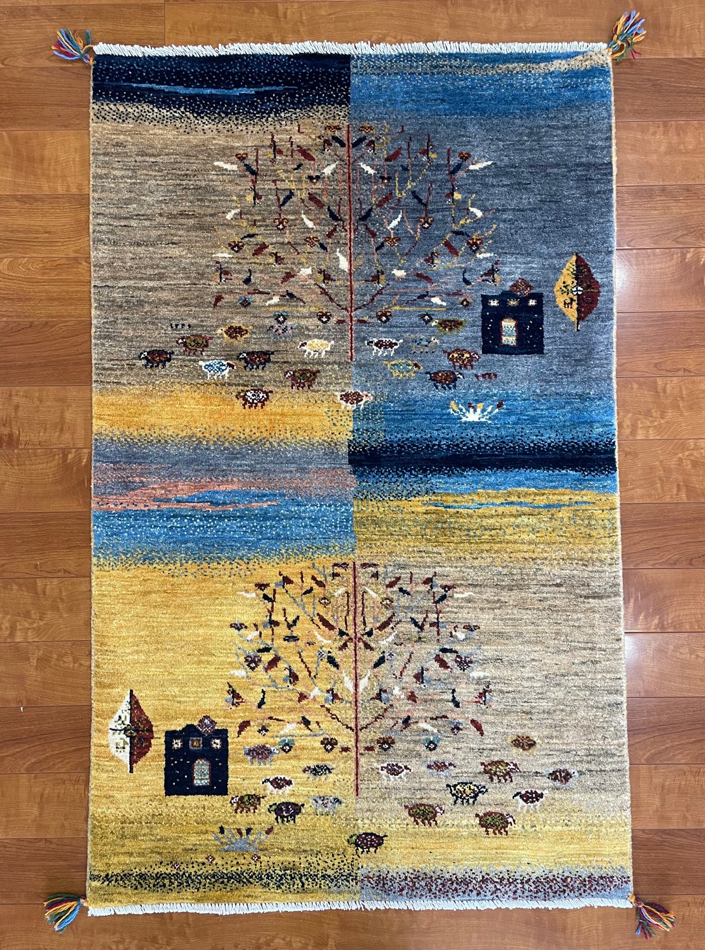 【オンライン限定】カシュクリギャッベ 133cm x 84cm RJ13010