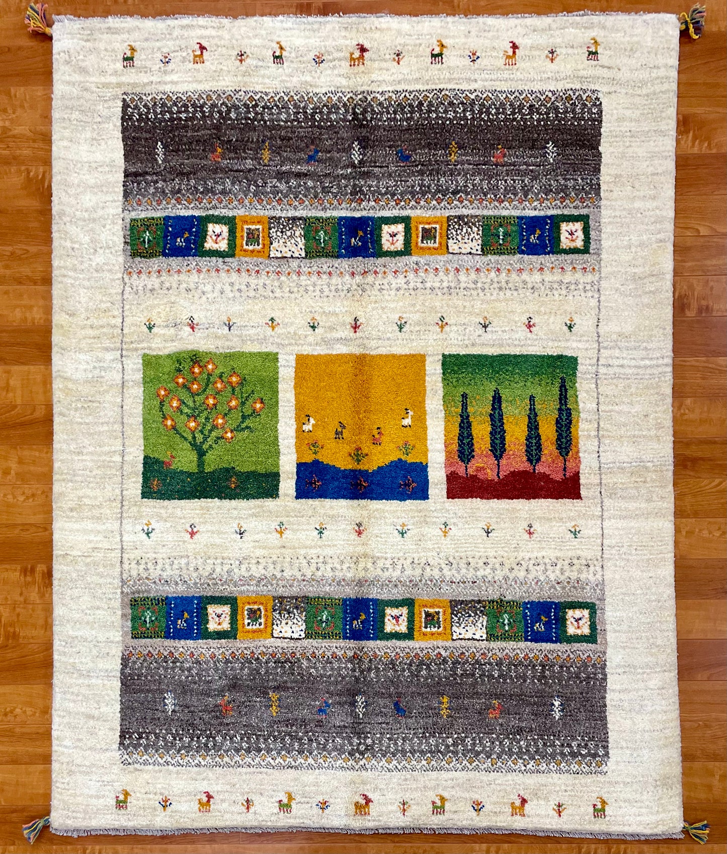 【オンライン限定】ギャッベ 200cm x 157cm RJ3882