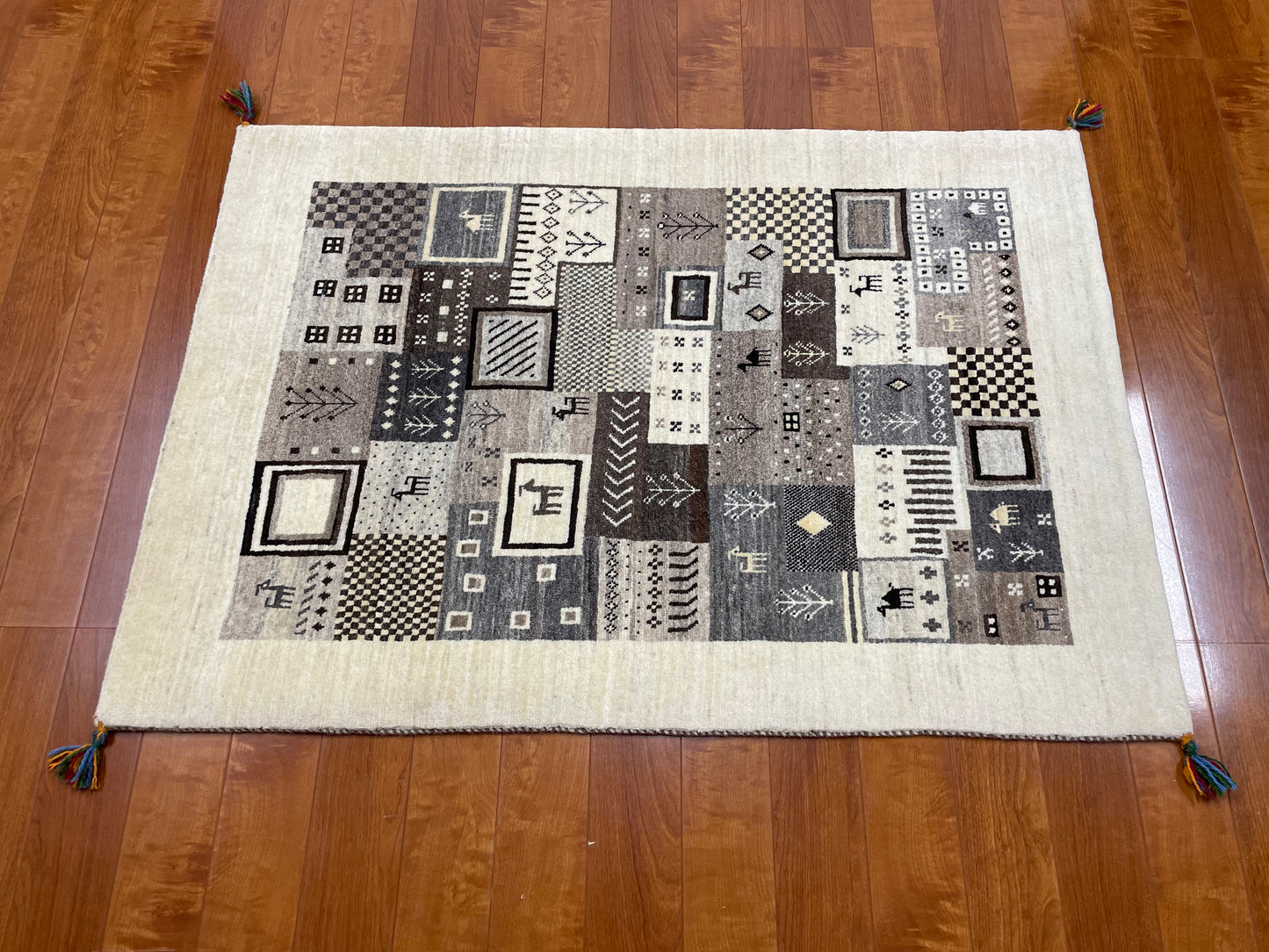 【オンライン限定】カシュクリギャッベ 125cm x 88cm RJ12461