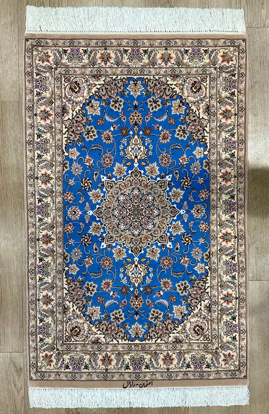 イスファハン ラメーシ工房 130cm x 83cm A22617